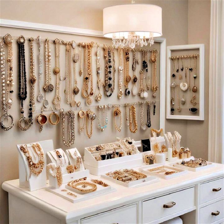 jewelry display for dressing room
