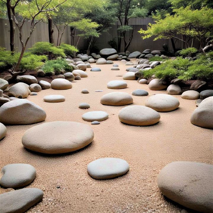 karesansui minimalist dry landscape garden