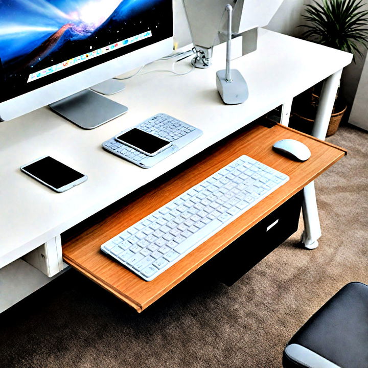 keyboard tray for comfortable typing