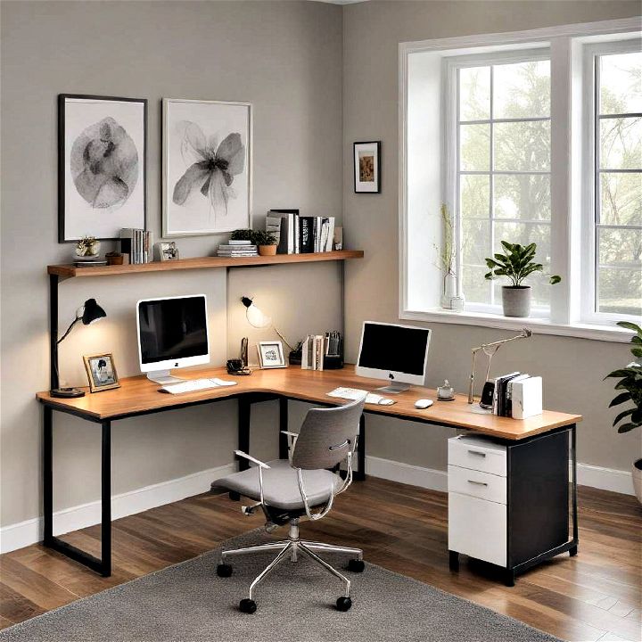 l shaped desk design