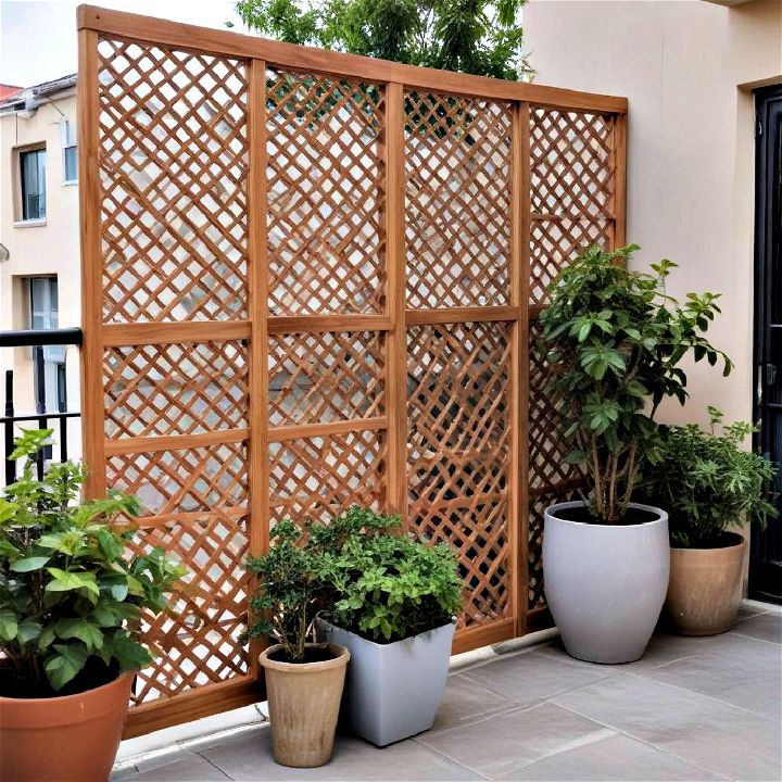 lattice work balcony privacy