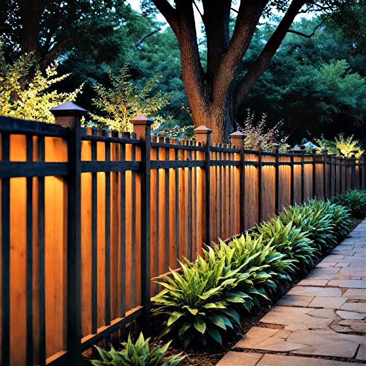 led lit fencing to elevate the ambiance security of your outdoor space