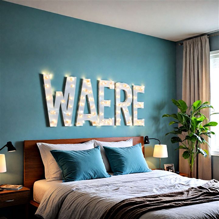 led word art to brighten up your space
