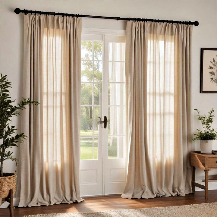 light and airy farmhouse curtains