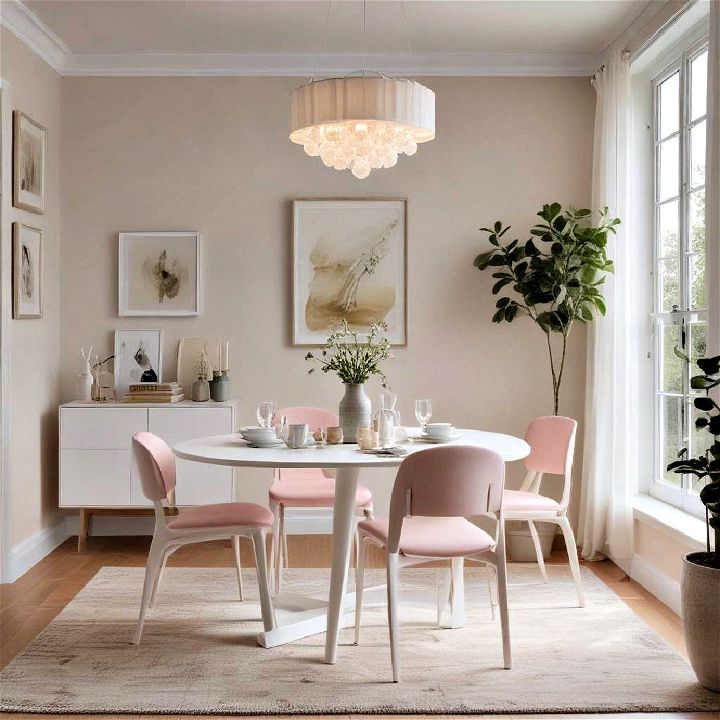 light colors for small dining room