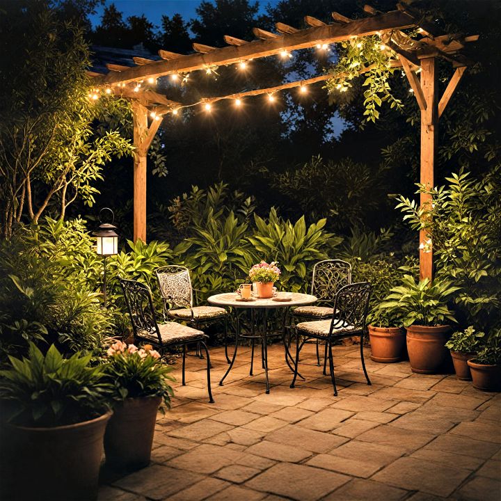 lighting to enhance your patio garden