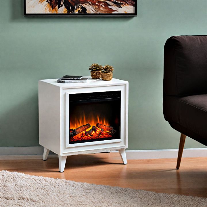 lightweight and portable electric fireplace