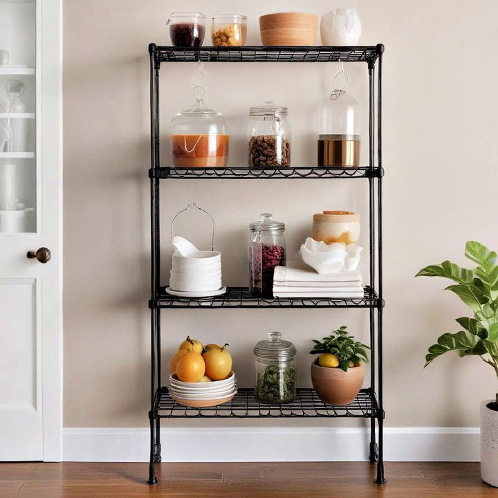 lightweight minimalist wire shelves