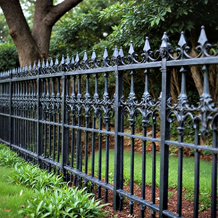 lightweight yet durable ornamental aluminum fence for front yard