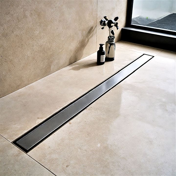 linear drain for a clean streamlined look