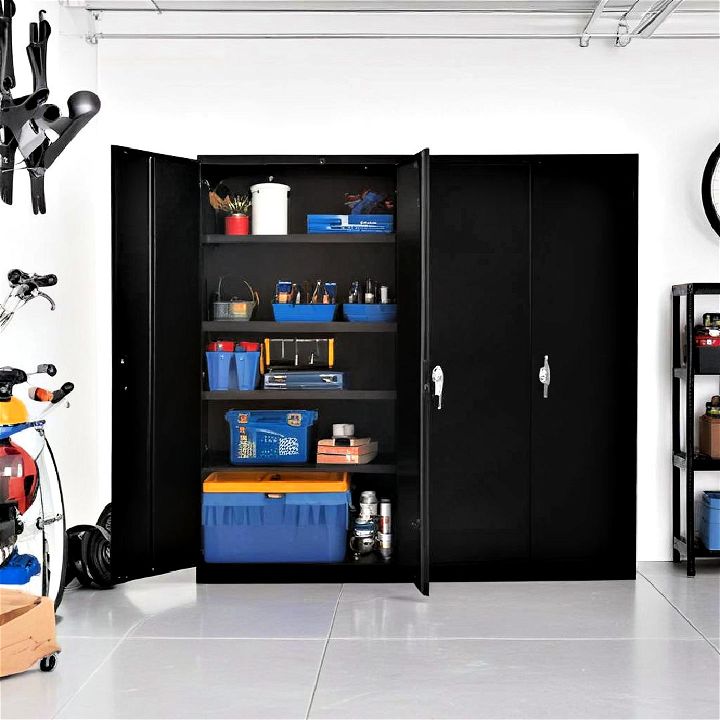 locking cabinets for safely storing