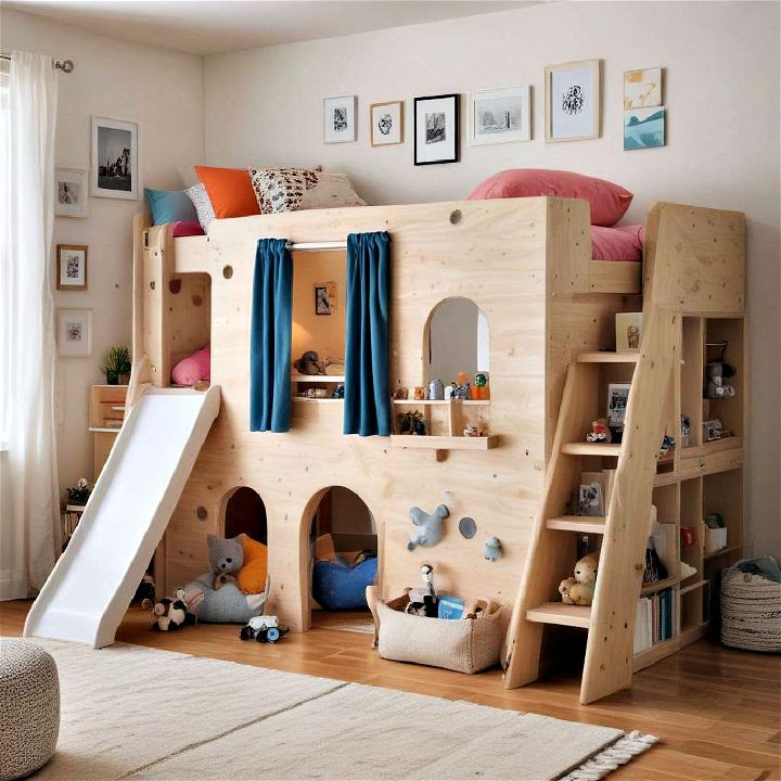 loft bed into a playful haven for children