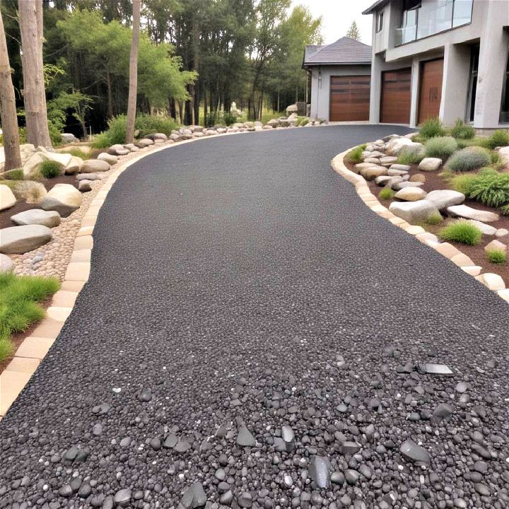 long lasting basalt gravel driveway