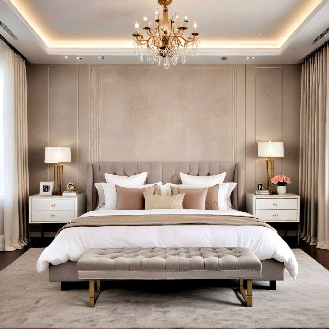 luxe sophisticated bedroom