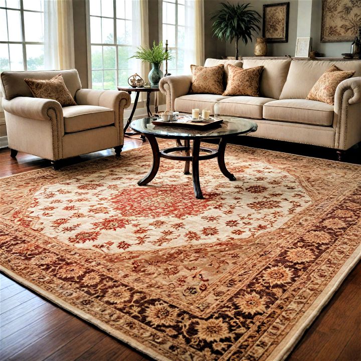 luxurious and cozy living room rug
