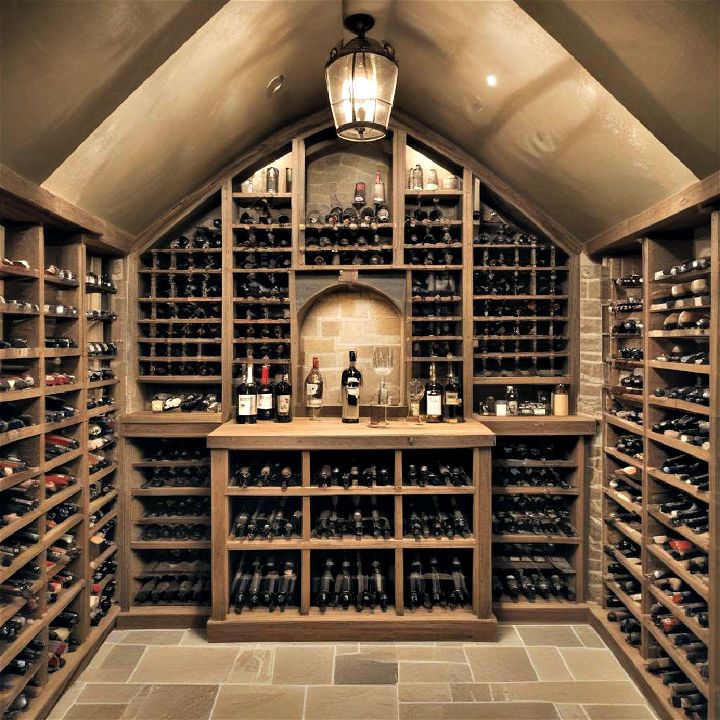 luxurious and unique wine cellar