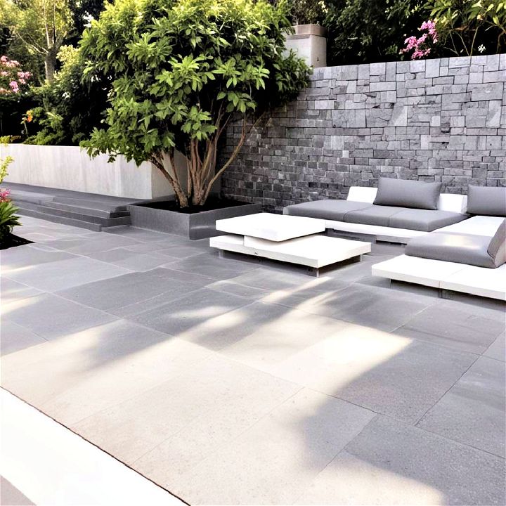 luxurious granite pavers patio