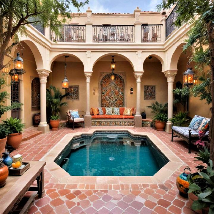 luxurious moroccan inspired deck