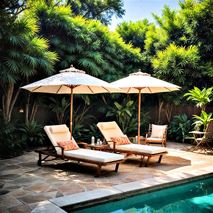 luxury and functionality poolside lounge
