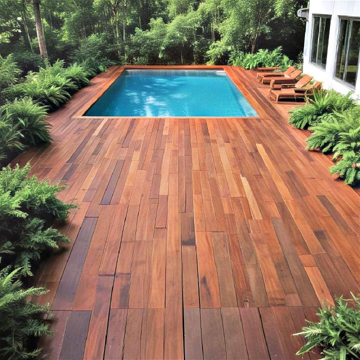 luxury exotic ipe wood deck
