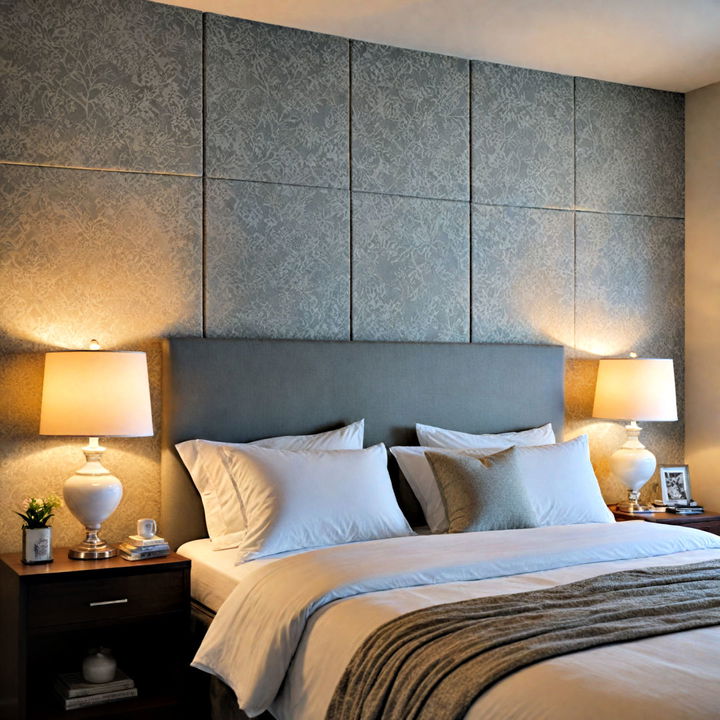 luxury fabric panels for bedroom