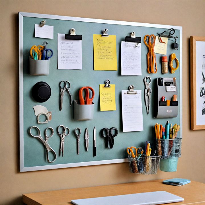 magnetic boards for office tools and accessories