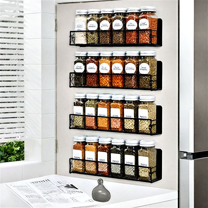 magnetic spice containers to put your spices within easy reach