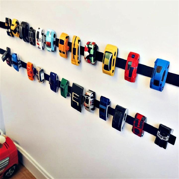 magnetic strips for playroom storage