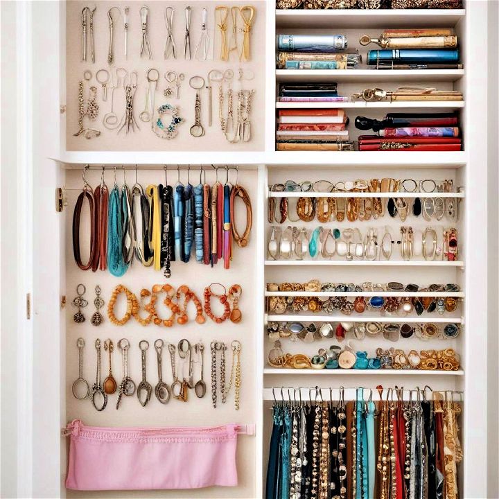 magnetic strips for small closet storage