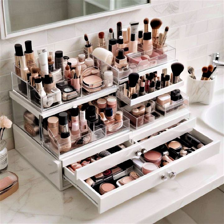 makeup organizer for bathroom counter