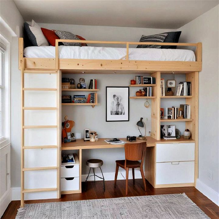 maximize space with built in storage