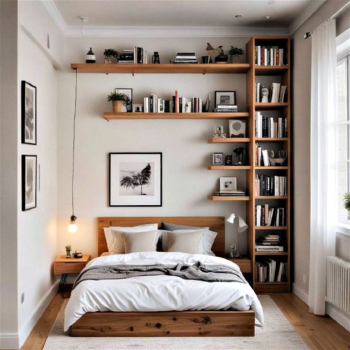 maximize vertical space for small bedroom