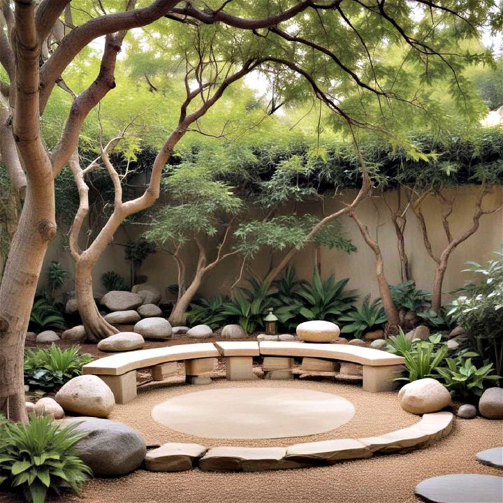 meditation nook for zen garden