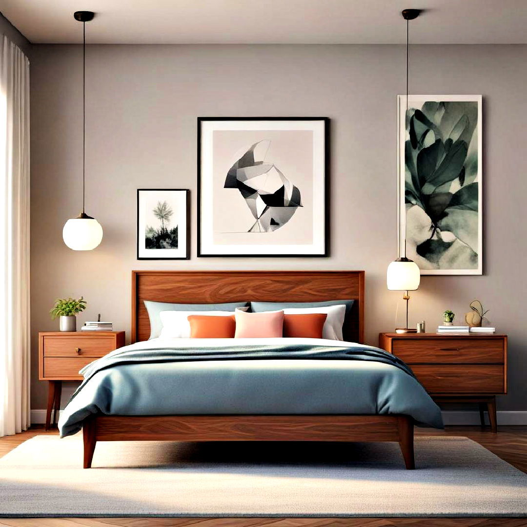 mid century modern bedroom