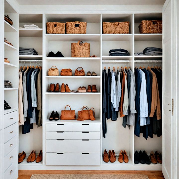 minimalist and elegant closet style
