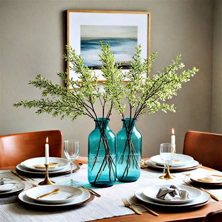 minimalist centerpiece for dining table decor