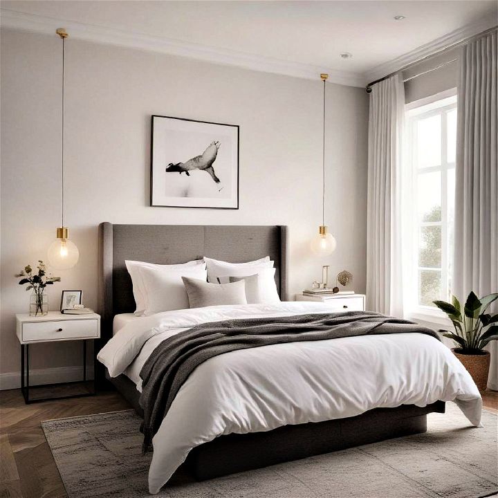 minimalist decor style small guest bedroom