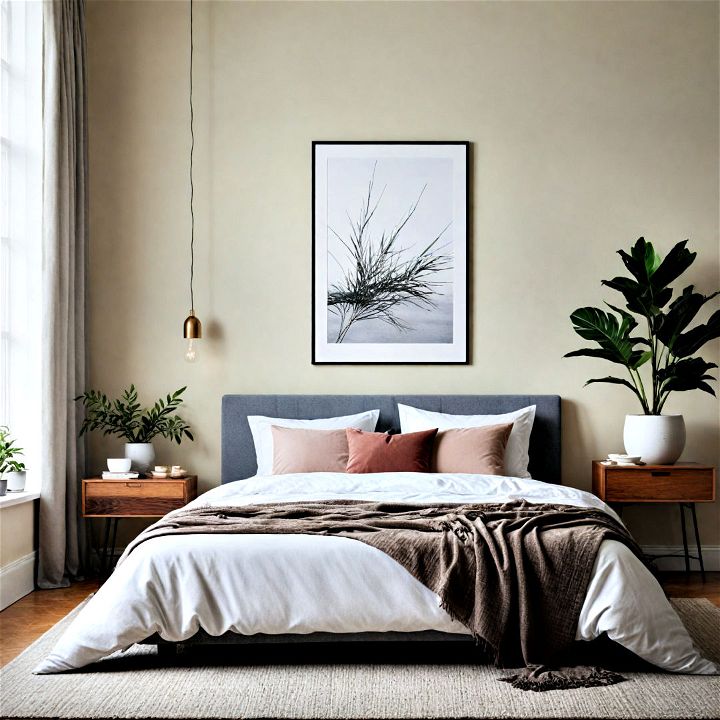 minimalist line art to complement any bedroom