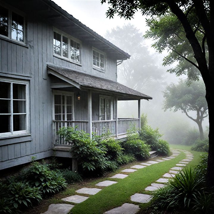 misty morning gray house paint for bringing a sense of calm