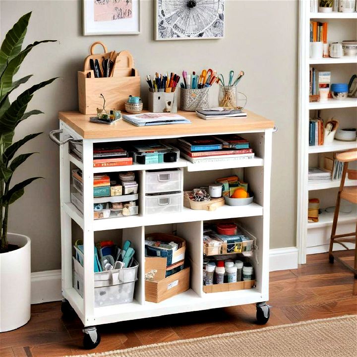 mobile craft cart to stock all your essentials