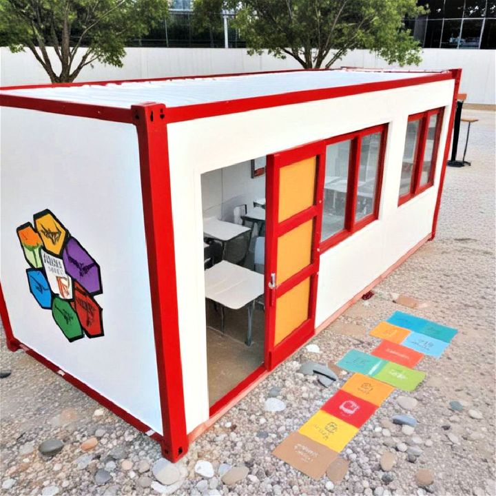 modern container classroom