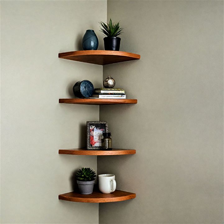 modern floating corner shelves
