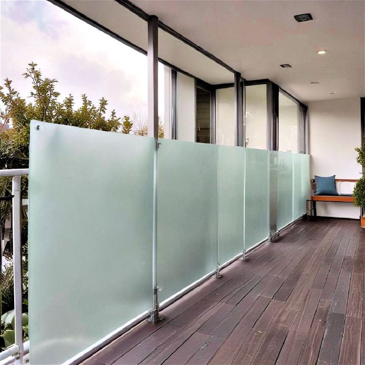 modern frosted glass
