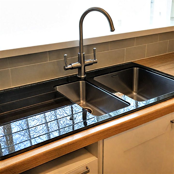 modern glass sinks for kitchen