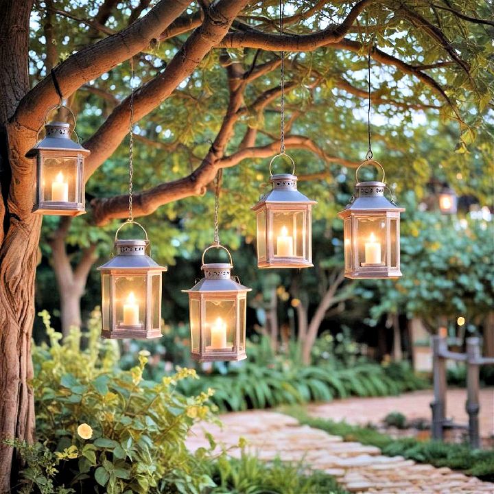 modern hanging lanterns with led lights