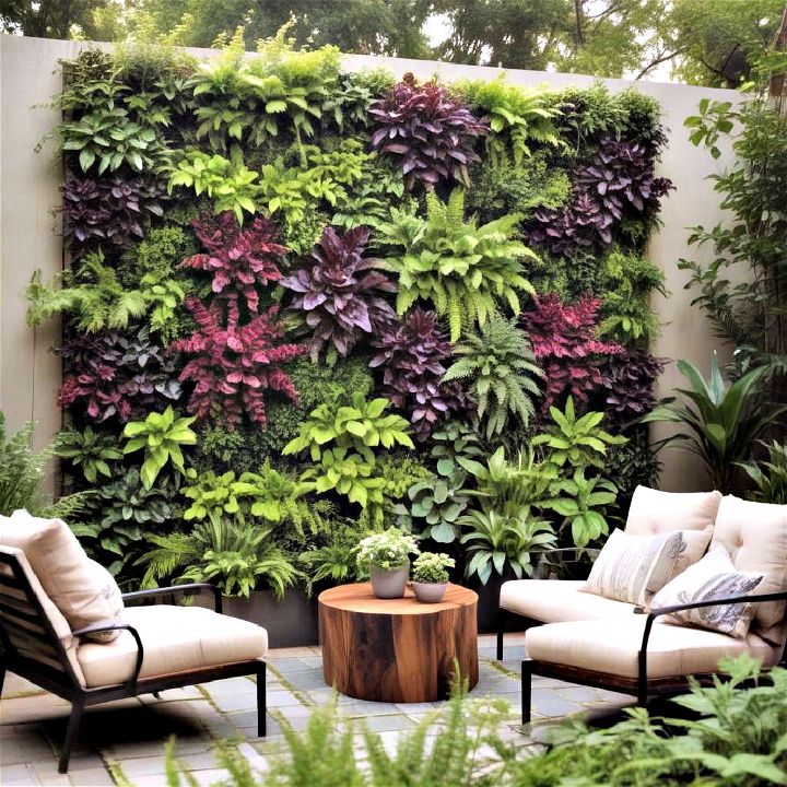 modern living walls for backyard