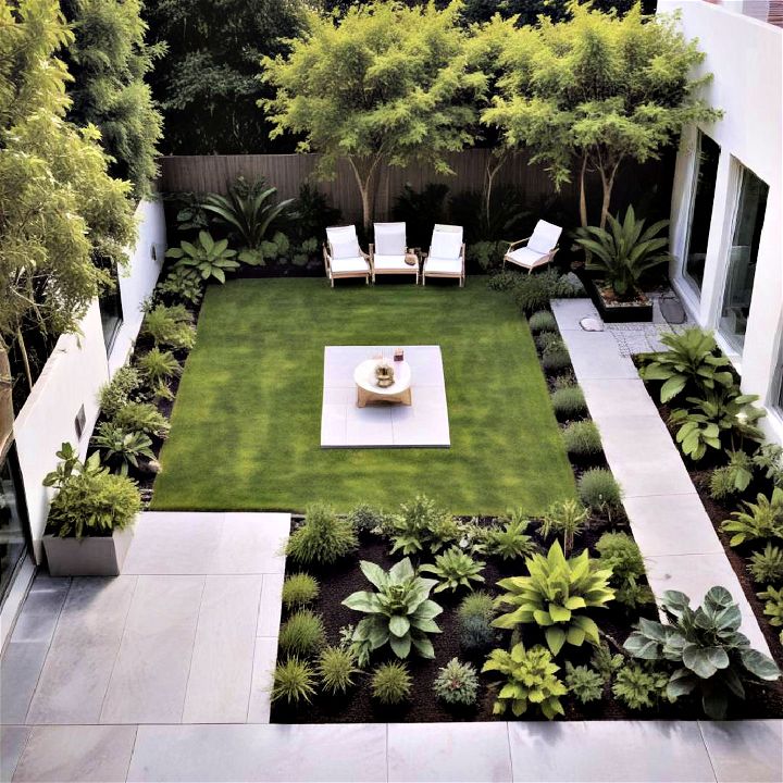 modern minimalist garden layout