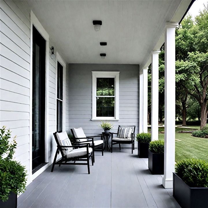 modern minimalist porch