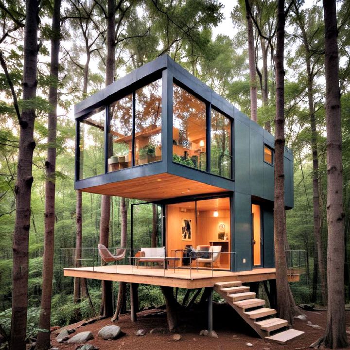 modern treehouse studio design