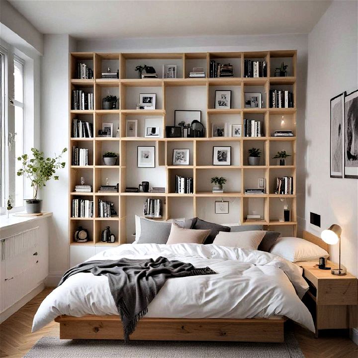 modern wall cubes for small bedroom